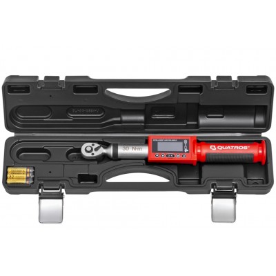 Skaitmeninis dinamometrinis raktas su kampo matavimu 1/4" 1.5-30 Nm QS56030